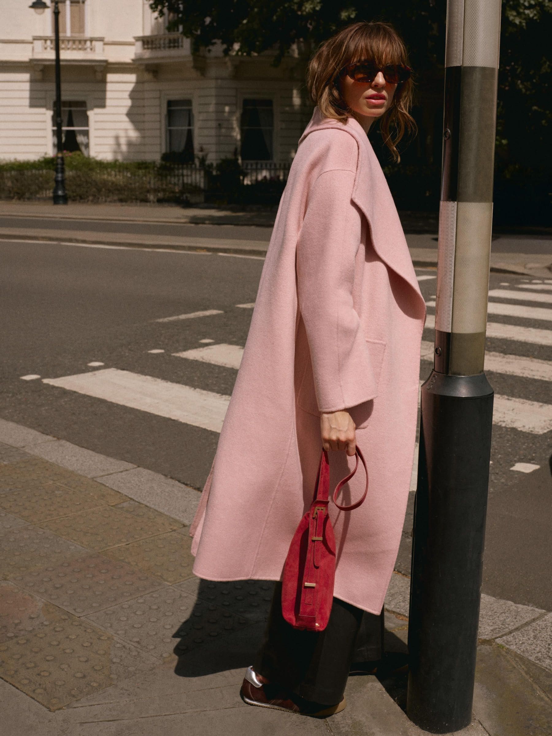 Buy Mint Velvet Pink Wool Blend Hand Finished Coat from Next USA