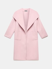 Mint Velvet Pink Wool Blend Hand Finished Coat - Image 7 of 8