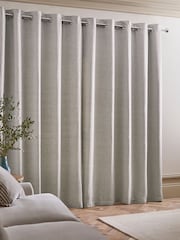 ستائر مخططة ناعمة الملمس بفتحات للتعليق - صورة 2 من 4