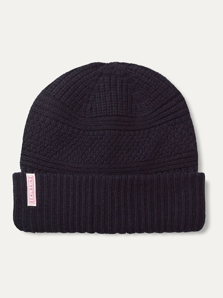 Sealskinz Harleston Waterproof Merino Wool Roll Cuff Beanie Hat - Image 1 of 2