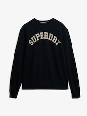 Superdry Blue Athletic Essentials Slouchy Sweatshirt - Image 6 of 6