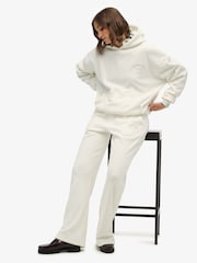 Superdry White Country Club Velour Straight Joggers - Image 5 of 7