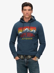 Superdry Blue Mountain Relaxed Hoodie - Image 2 of 7