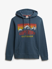 Superdry Blue Mountain Relaxed Hoodie - Image 6 of 7