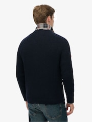 Superdry Blue Chunky Raglan Jumper - Image 2 of 6