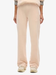 Superdry Cream Country Club Velour Joggers - Image 1 of 8