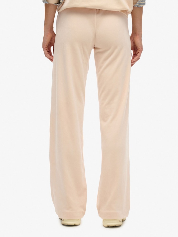 Superdry Cream Country Club Velour Joggers - Image 2 of 8