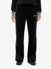 Superdry Black Country Club Velour Straight Joggers - Image 5 of 8