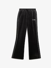 Superdry Black Country Club Velour Straight Joggers - Image 7 of 8