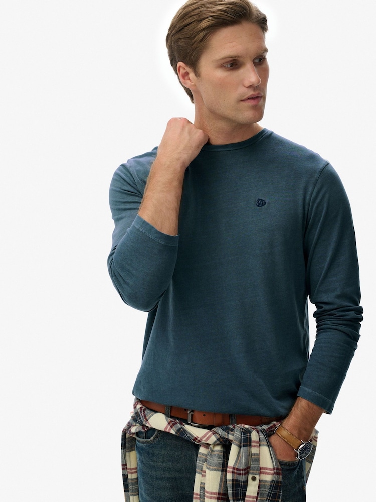 Superdry Blue Classic Essential Top - Image 1 of 5