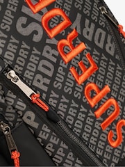 Superdry Black Tarp All Over Print Rucksack Bag - Image 8 of 8