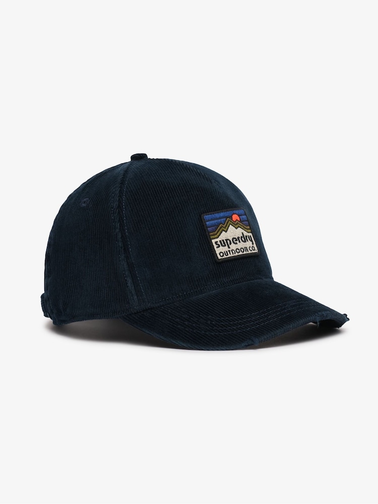 Superdry Blue Graphic Cord Trucker Cap - Image 1 of 4 Superdry Blue Graphic Cord Trucker Cap - Image 1 of 4