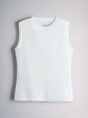 The Set 3 Pack Double Layer Vests Light Grey/Pale Khaki/White - Image 10 of 13