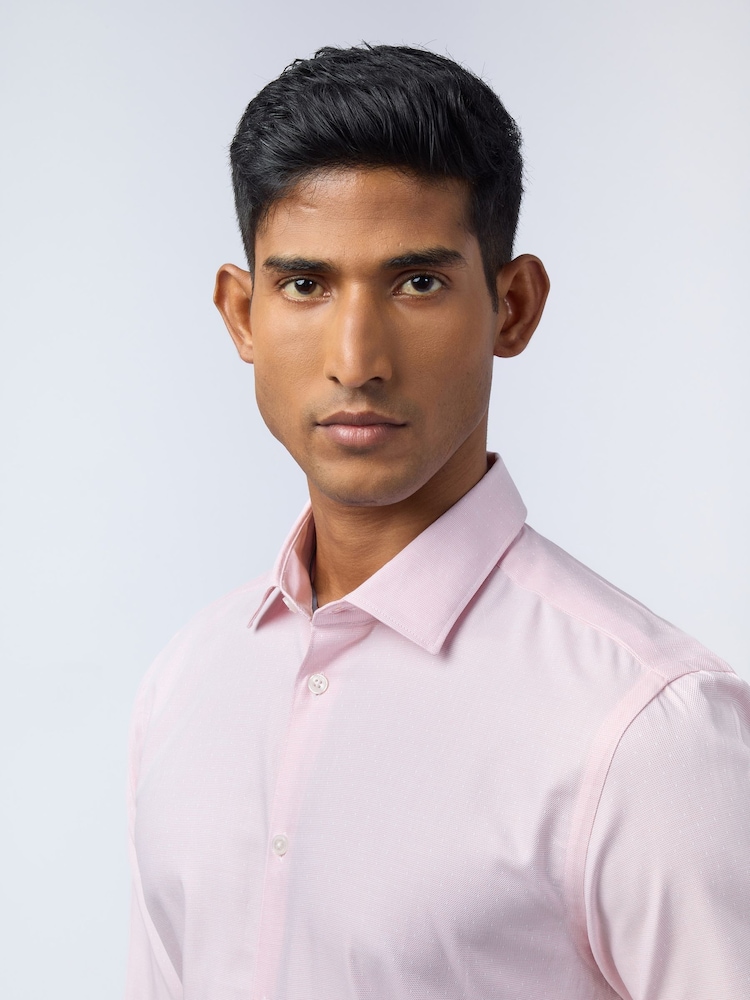 Ted Baker Tailoring Pink Tarvos Micro Dot Shirt - Image 2 of 3