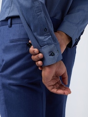 Ted Baker Tailoring Blue Leda Navy Micro Geo Shirt - Image 3 of 3