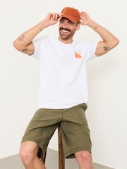 FatFace Pascal Khaki Green Utility Shorts - Image 4 of 6