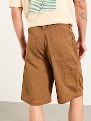 FatFace Pascal Tan Brown Utility Shorts - Image 2 of 6