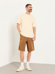 FatFace Pascal Tan Brown Utility Shorts - Image 5 of 6