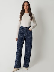 Threadbare Embellished Baggy Wide Leg Jeans - Bild 3 von 4