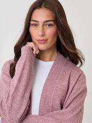 Threadbare Pink Longline Knitted Cardigan - Image 5 of 5