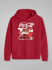 All + Every Red Coca Cola Holidays Are Coming Lights Hooded Sweatshirt - Image 3 of 4