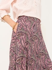 FatFace Purple Paisley Sadie Midi Skirt - Image 5 of 6