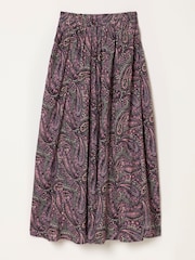 FatFace Purple Paisley Sadie Midi Skirt - Image 6 of 6