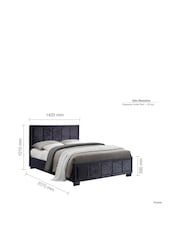 Birlea Black Hannover Bed - Image 6 of 8
