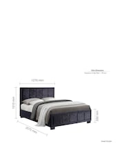 Birlea Black Hannover Bed - Image 7 of 8