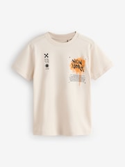 Stone Short Sleeve Graffiti Print T-Shirt - Image 1 of 3