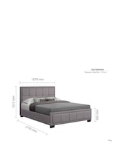 Birlea Grey Hannover Bed - Image 9 of 9