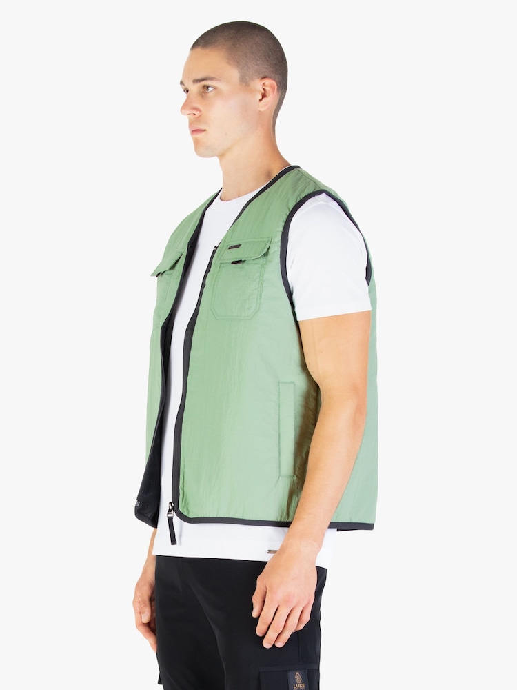 Luke1977 Green Austin TX Gilet - Image 2 of 7 Luke1977 Green Austin TX Gilet - Image 2 of 7