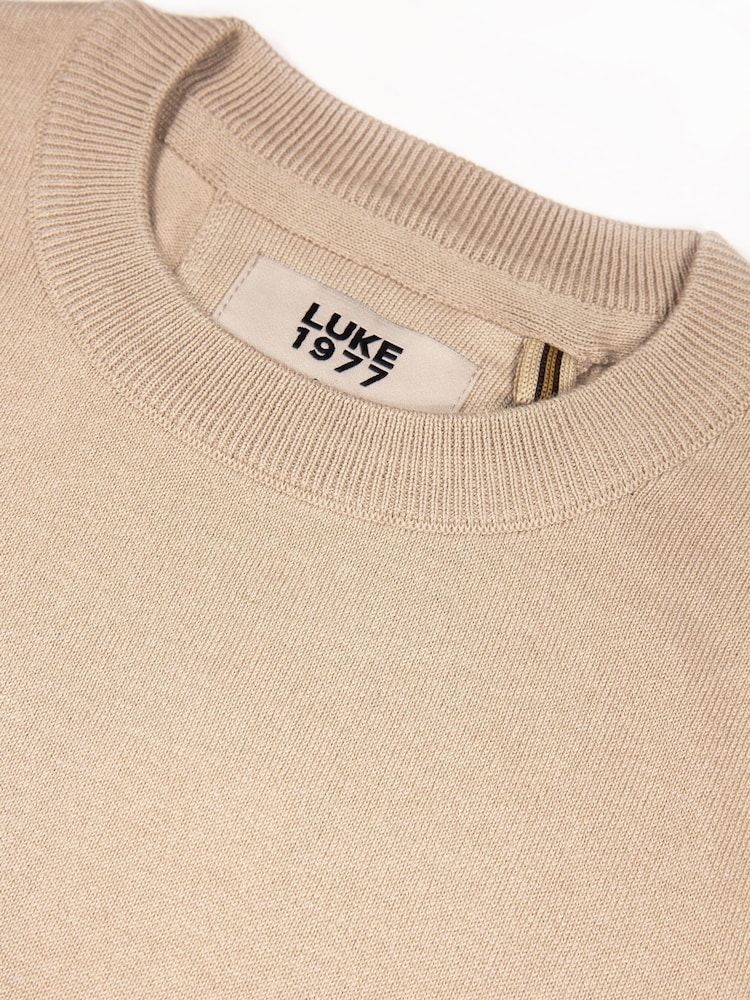 Luke 1977 Noah 1000 Black Super Fine Knitted Jumper - Image 6 of 6 Luke 1977 Noah 1000 Black Super Fine Knitted Jumper - Image 6 of 6