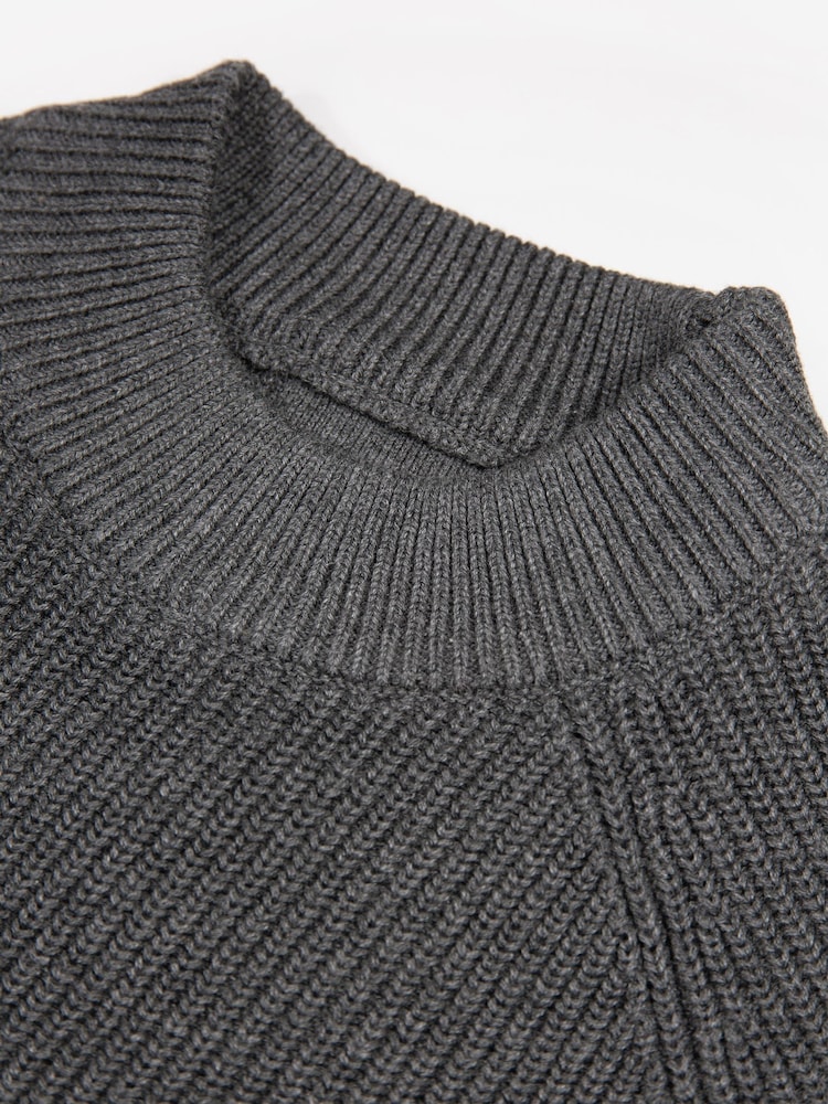Luke 1977 Grey Cromer Knitted Jumper - Image 7 of 7 Luke 1977 Grey Cromer Knitted Jumper - Image 7 of 7