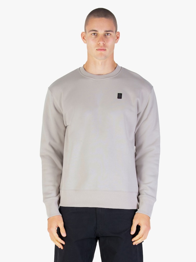 Luke 1977 Grey Parker Sweatshirt Cement - Image 1 of 6 Luke 1977 Grey Parker Sweatshirt Cement - Image 1 of 6