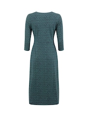 Weird Fish Felicity Printed Jersey Midi Dress - Imagem 7 de 7
