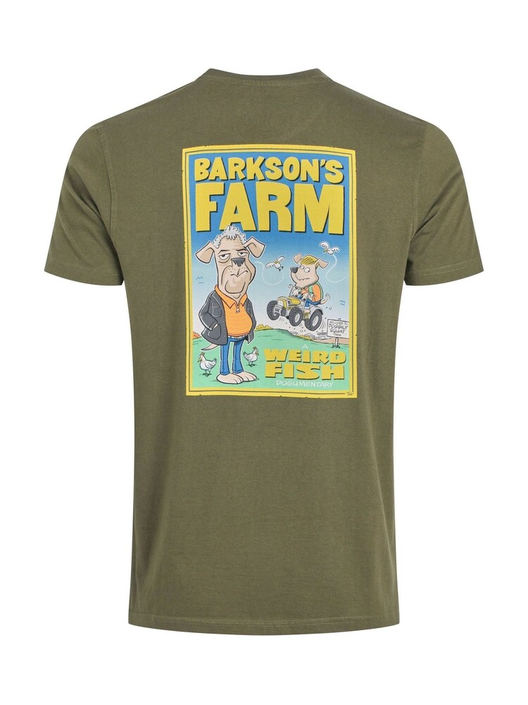 Weird Fish Green Barkson Farm Back Print Artist T-Shirt - Image 6 of 6 Weird Fish Green Barkson Farm Back Print Artist T-Shirt - Image 6 of 6