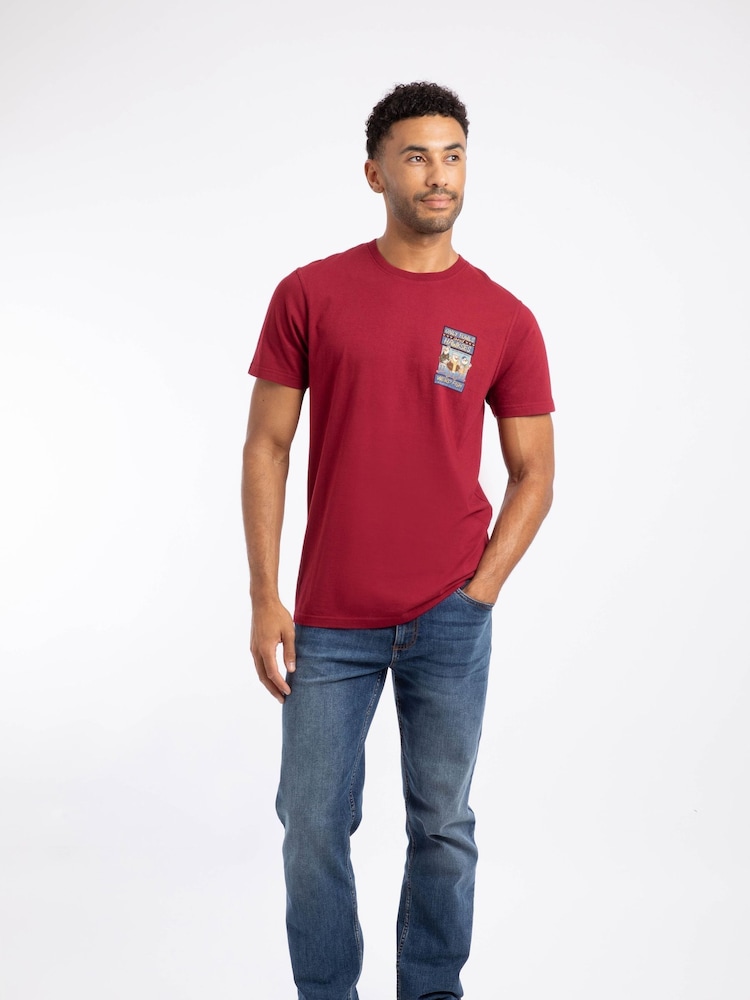 Weird Fish Red Only Fowls and Hawkses Back Print Artist T-Shirt - Image 1 of 6