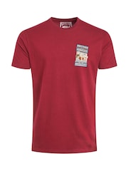 Weird Fish Red Only Fowls and Hawkses Back Print Artist T-Shirt - Image 5 of 6