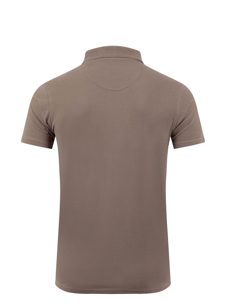 Marrón - Weird Fish Miles Pique Polo Shirt - Imagen 6 de 6