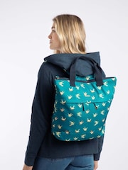 Weird Fish Blue Ekora Printed Polyester Backpack - Image 5 of 6