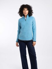 Weird Fish Blue Beye 1/4 Zip Grid Fleece - Image 3 of 6