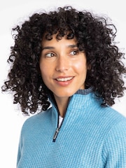 Weird Fish Blue Beye 1/4 Zip Grid Fleece - Image 4 of 6