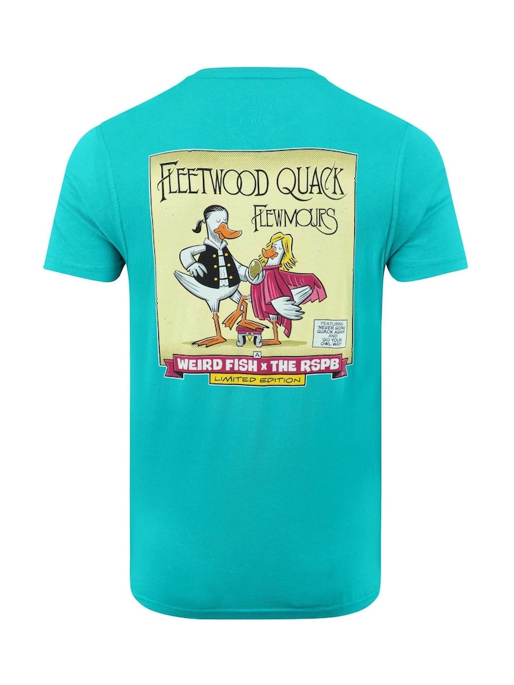 Weird Fish Green Flewmours Back Print Artist T-Shirt - Image 6 of 6
