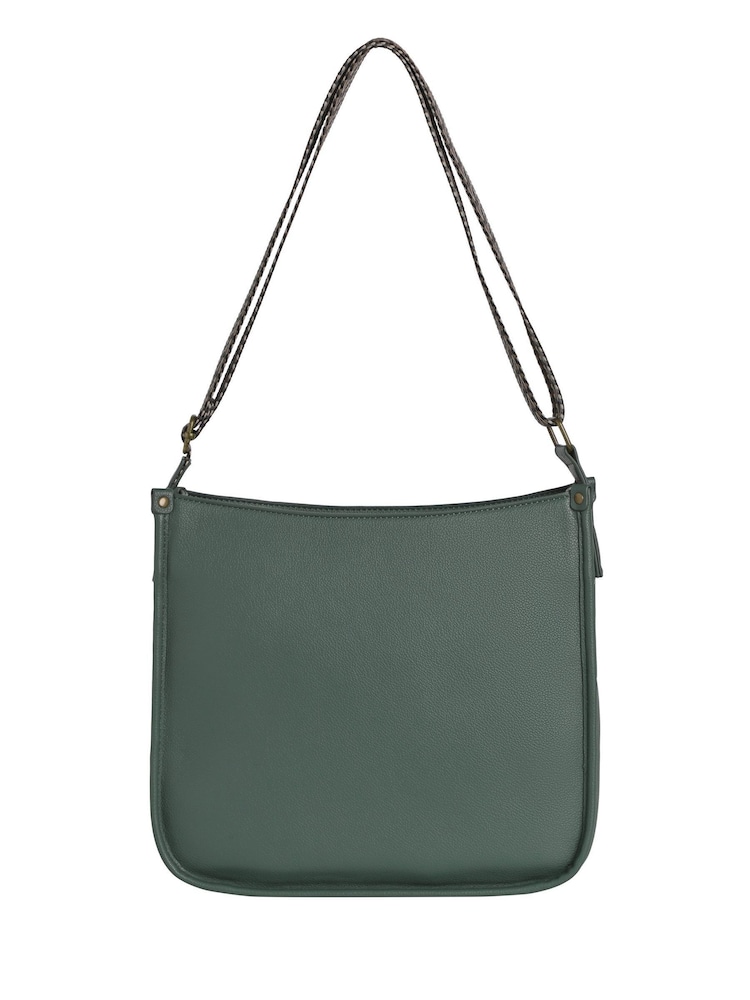 Weird Fish Green Javana Cross Body Saddle Bag - Image 2 of 5 Weird Fish Green Javana Cross Body Saddle Bag - Image 2 of 5