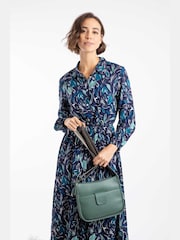Weird Fish Green Javana Cross Body Saddle Bag - Image 3 of 5