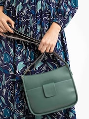 Weird Fish Green Javana Cross Body Saddle Bag - Image 5 of 5
