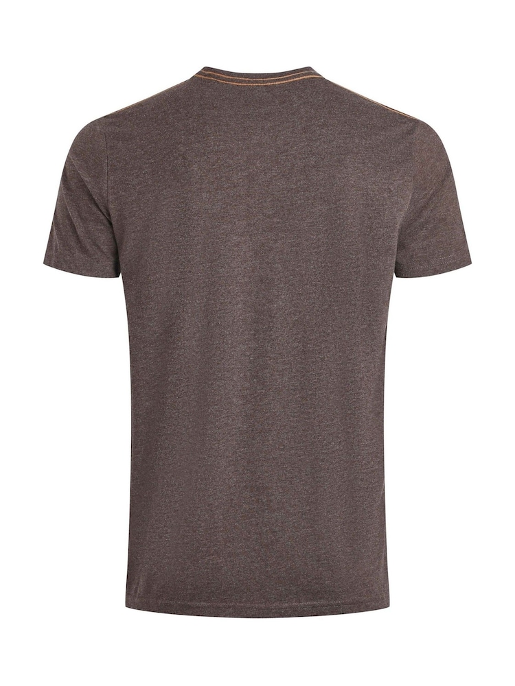 Weird Fish Brown Heritage Surf Front Print Graphic T-Shirt - Image 6 of 6 Weird Fish Brown Heritage Surf Front Print Graphic T-Shirt - Image 6 of 6