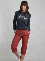 Weird Fish Blue Chidham Crew Neck Sweatshirt - Image 3 of 6
