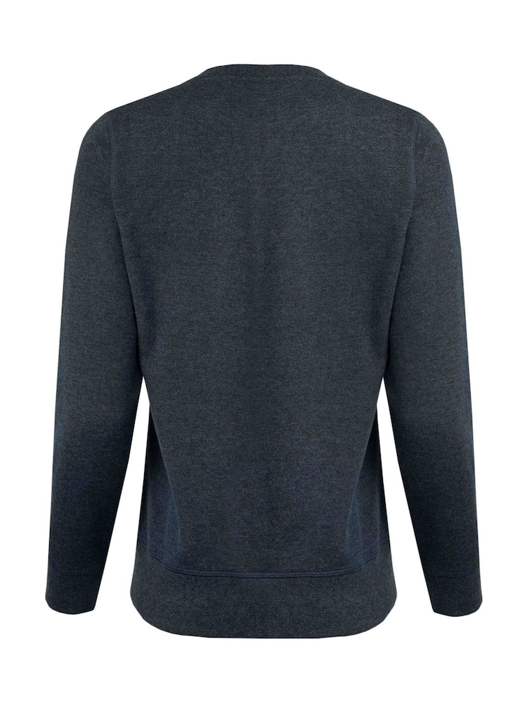 Weird Fish Blue Chidham Crew Neck Sweatshirt - Image 6 of 6